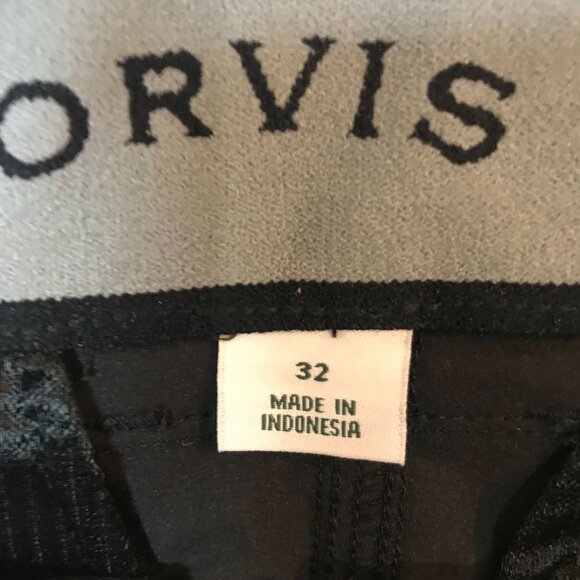 Orvis Mens Black Shorts Size 32 / 8 in Polyester - Picture 3 of 10